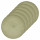 Lot de 6 sets de table tressés AFHIR - Diam. 38 cm - Vert Olive
