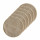 Lot de 6 sets de tables ronds en jute ALAGO - Diam. 38 cm - Or