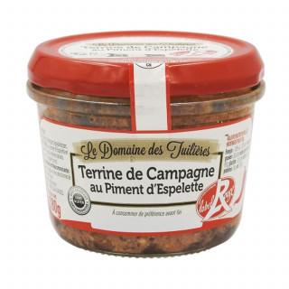 Terrine de campagne au piment d'Espelette - Pot 180g