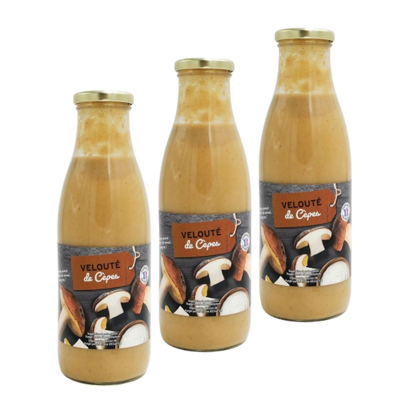 Lot 3x Velouté de cèpes - Bouteille 730ml
