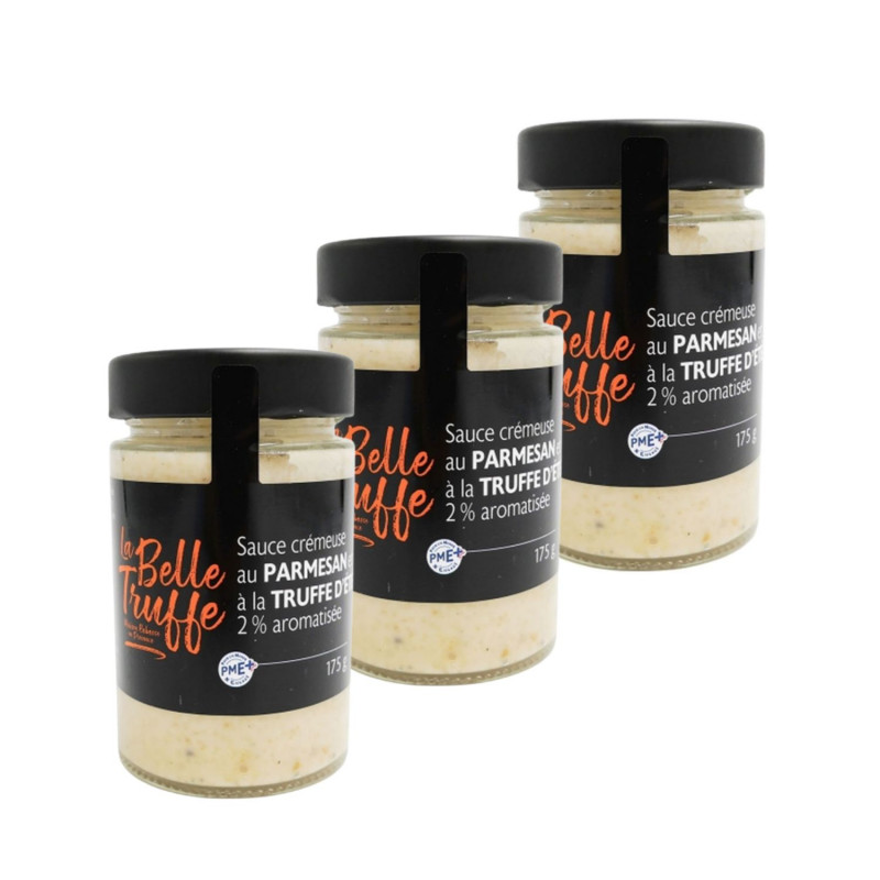 Lot 3x Sauce crémeuse au parmesan et à la truffe d'été - Pot 175g