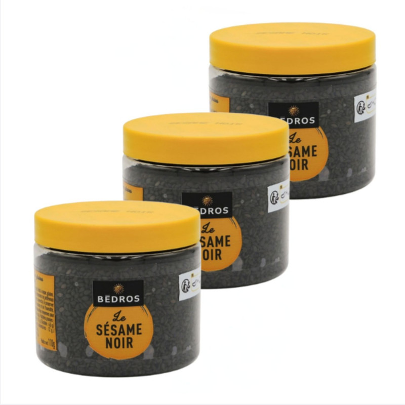 Lot 3x Sésame noir - Pot 110g