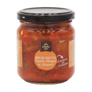Lot 3x Bruschetta piquillo, mangue et Jalapeño - Pot 190g