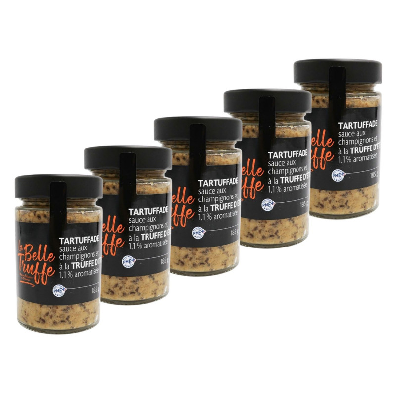 Lot 5x Tartuffade sauce aux champignons et à la truffe d'été - Pot 185g