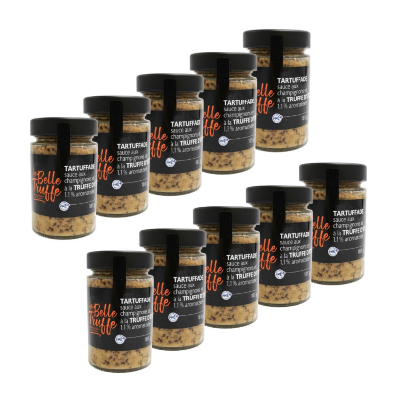 Lot 10x Tartuffade sauce aux champignons et à la truffe d'été - Pot 185g