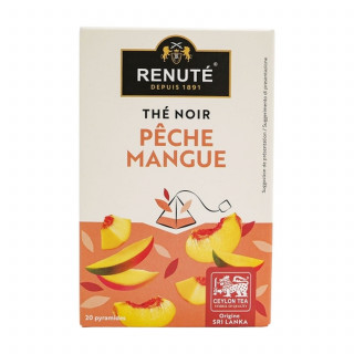 Lot 10x Thé noir à la pêche et à la mangue - Boîte 32g