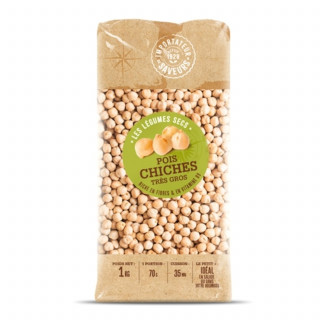 Lot 4x Pois chiches très gros - Paquet 1kg