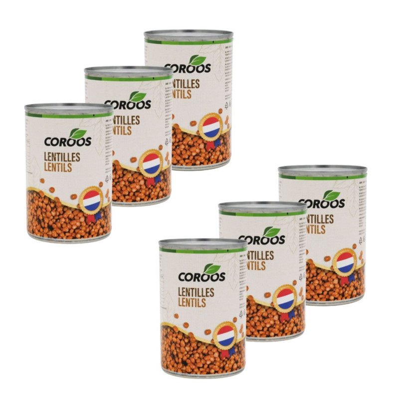 Lot 6x Lentilles - Conserve 400g