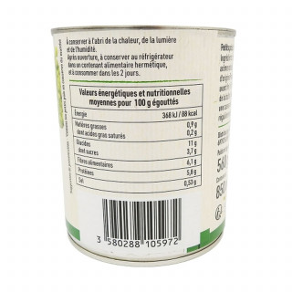 Lot 6x Petits pois très fins - Conserve 800g