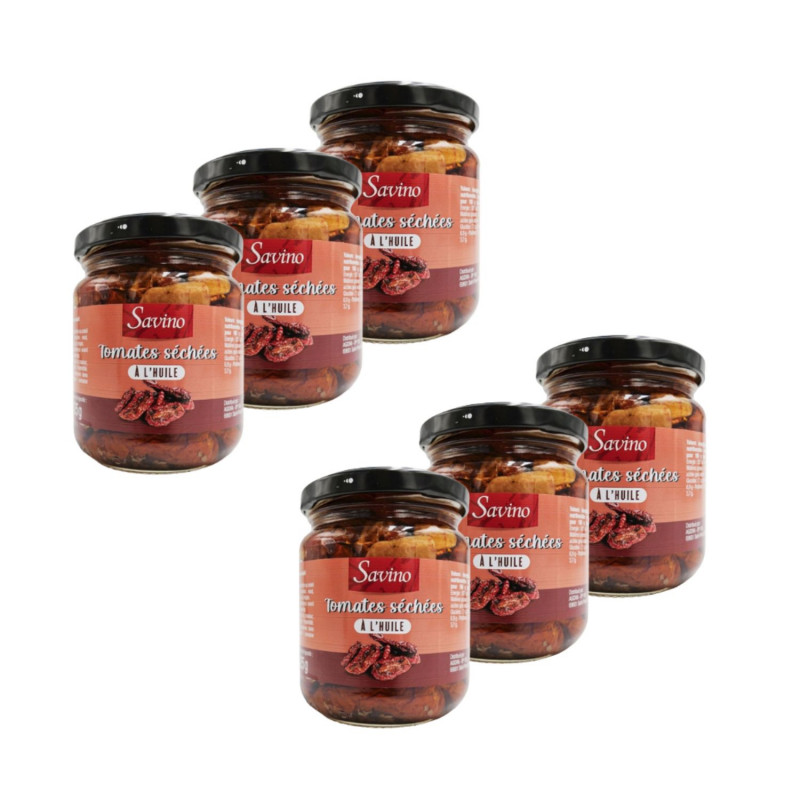 Lot 6x Tomates séchées à l'huile - Pot 200g