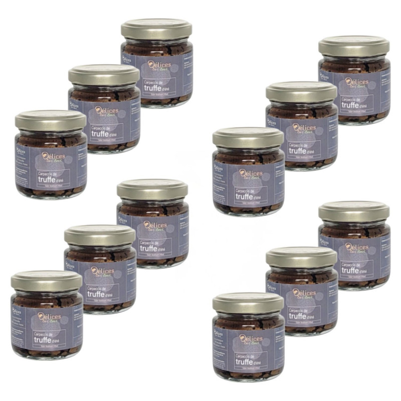 Lot 12x Carpaccio de truffe d'été - Pot 80g