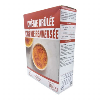Lot 3x Préparation pour crème brulée ou crème renversée - 2 paquets de 520g - Boîte 1,04kg