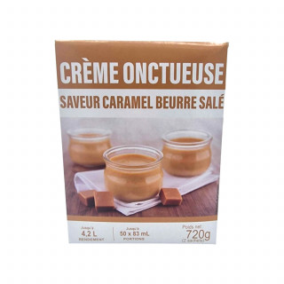 Lot 9x Préparation pour crème saveur caramel beurre salé - 2 paquets de 360g - Boîte 720g