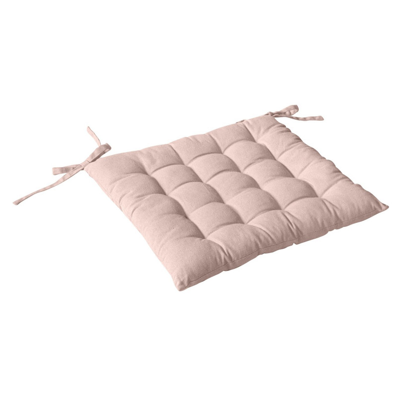 Galette de chaise PANAMA - 38 x 38 cm - Rose