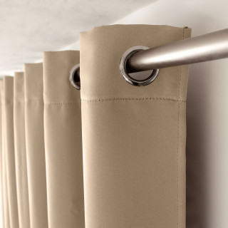 Rideau occultant ignifugé FLAMME - 140 x 260 cm - Beige