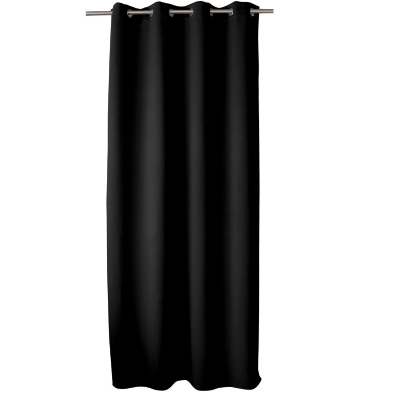 Rideau occultant ignifugé FLAMME - 140 x 260 cm - Noir