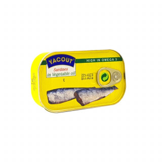 Lot 5x Sardines à l'huile - Conserve 125g
