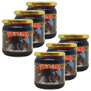 Lot 6x Sirop mélasse de dattes - Pot 450g