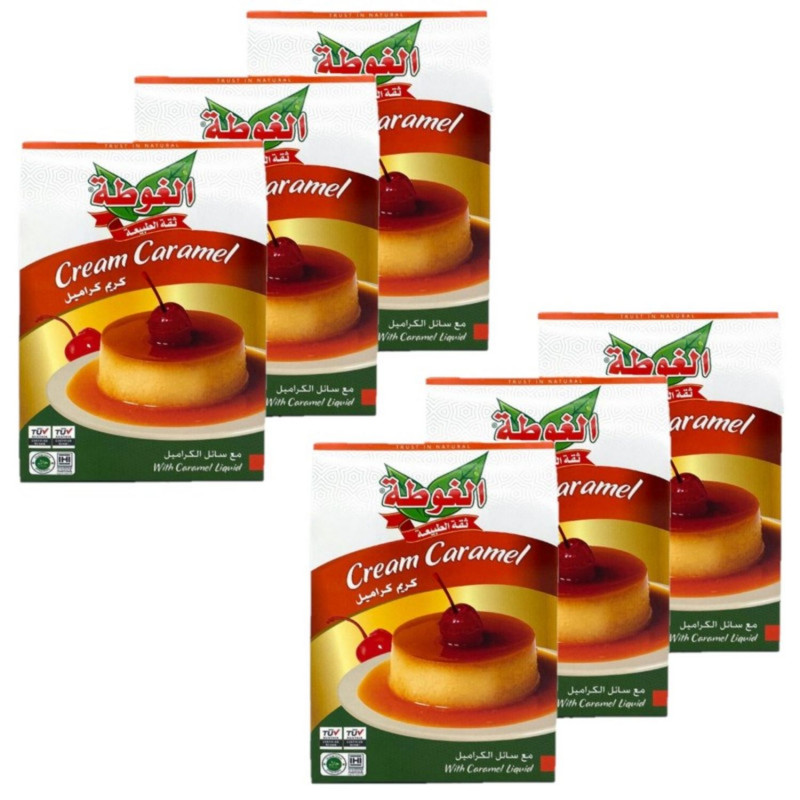 Lot 6x Préparation pour crème caramel - Halal - Boîte 80g