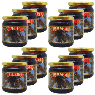 Lot 12x Sirop mélasse de dattes - Pot 450g