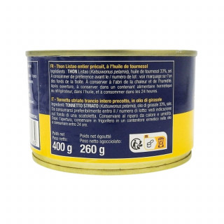 Lot 12x Thon entier à l'huile de tournesol - Conserve 260g