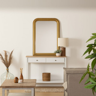 Miroir à moulures ADELE - 74 x 104 cm - Doré