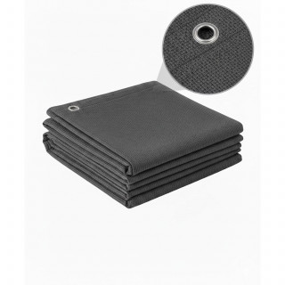 Toile brise-vue occultant en HDPE Gris - 1,20 M x 6 M |Occultation 95 % - 165 g/m²