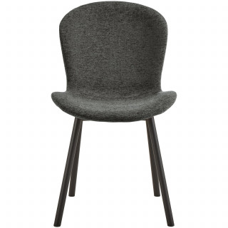 Lot de 2 chaises de salle à manger ESRA - Gris foncé