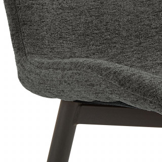 Lot de 2 chaises de salle à manger ESRA - Gris foncé