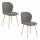 Lot de 2 chaises de salle à manger LINA - Gris