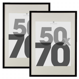 Lot de 2 cadres photo EVA - 50 x 70 cm - Noir