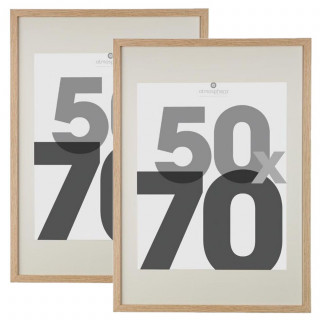 Lot de 2 cadres photo EVA - 50 x 70 cm - Beige