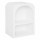 Table de chevet 2 niches SOLEYA - Blanc