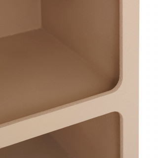 Table de chevet 2 niches SOLEYA - Beige