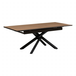 Table à manger extensible pour 6 personnes SANDRI - Marron
