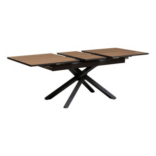 Table à manger extensible pour 6 personnes SANDRI - Marron