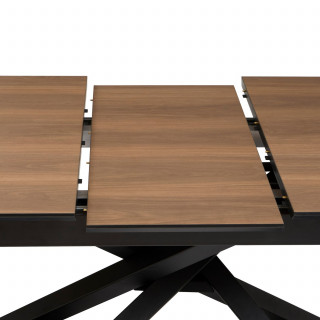 Table à manger extensible pour 6 personnes SANDRI - Marron