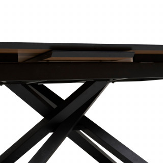 Table à manger extensible pour 6 personnes SANDRI - Marron