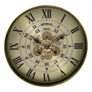 Horloge effet rétro MICHEL - Vert