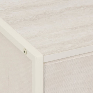 Vestiaire 4 patères avec tiroir TISSA - Beige