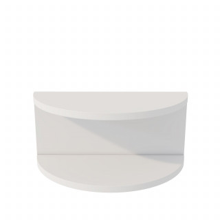 Table de chevet suspendue demi-lune blanche - CAMELIA
