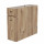 Rangement de salle de bain compact 2 tiroirs et une porte - Marron