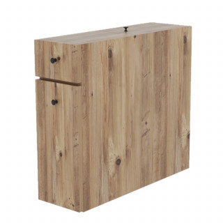 Meuble de rangement WC et salle de bain décor chêne