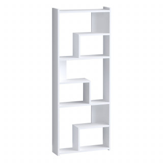 Bibliothèque asymétrique 6 compartiments blanc - VALENTINO