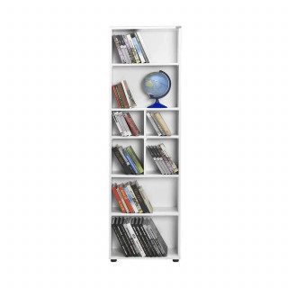 Bibliothèque haute 6 niveaux Blanc - LIGNEA