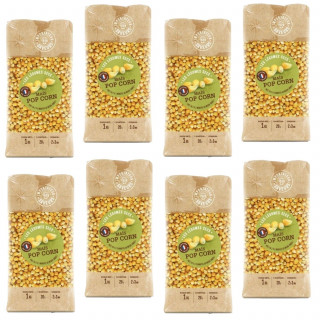 Lot 8x Maïs popcorn France - Paquet 1kg