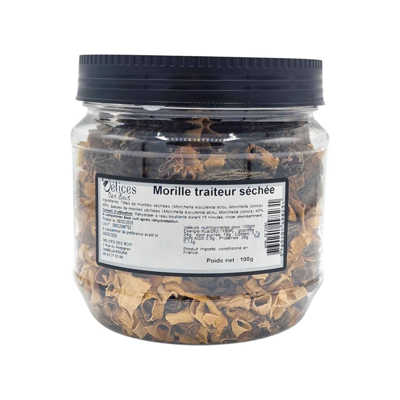 Morille traiteur séchée - Pot 100g