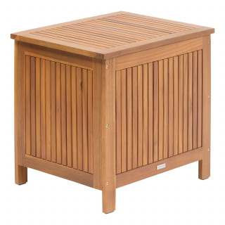 Coffre de rangement extérieur en acacia LORANA - Marron