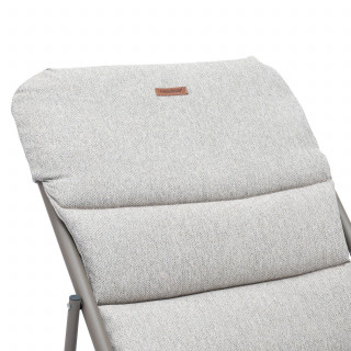 Lot de 2 chiliennes de jardin pliante NILLIA - Noisette et café