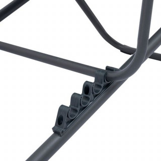 Lot de 2 chiliennes de jardin pliante MIRAEL - Anthracite